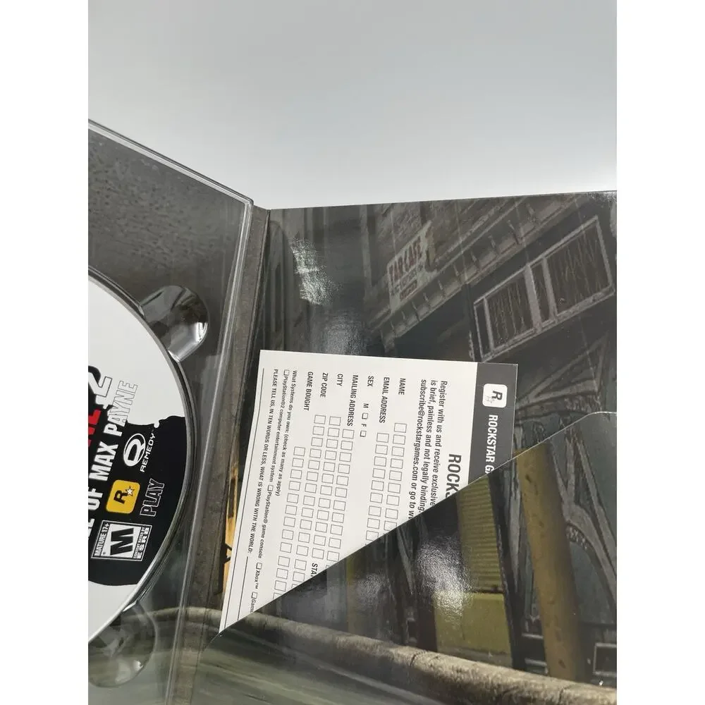 Max Payne 2: The Fall of Max Payne PC CD-ROM 2003 With Reg Card